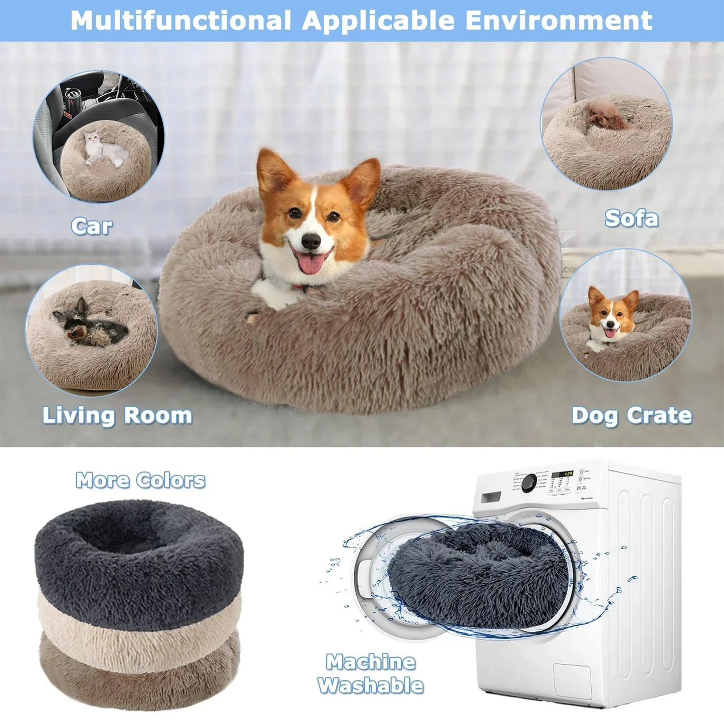 Long Haired Ultra Soft Bed For Cat/Dog